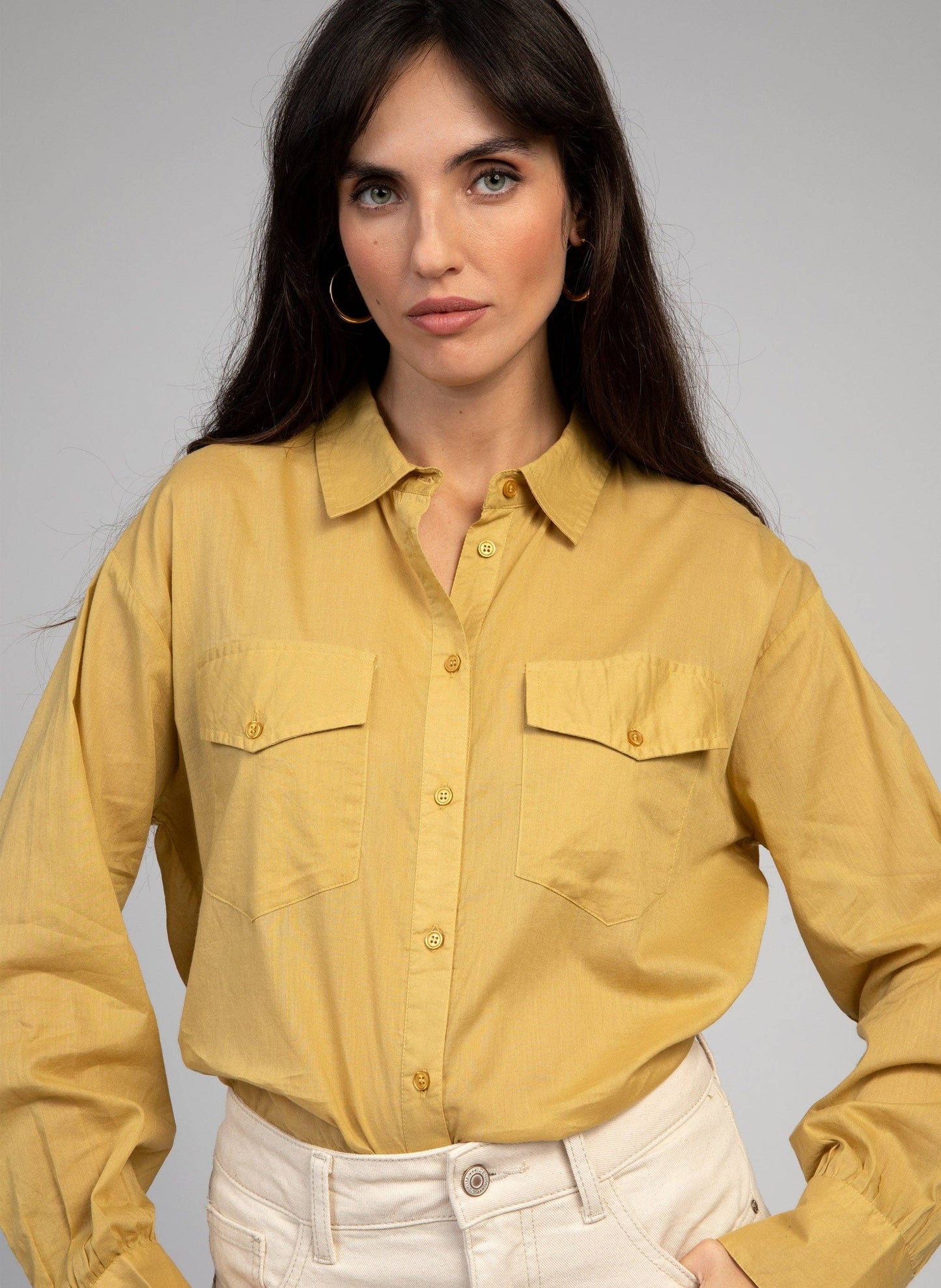 Camicia Soumaya in popeline di cotone