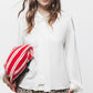 Blusa con fiocco al collo