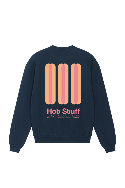 Felpa girocollo Hot Stuff in cotone biologico