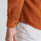 Camicia slim fit color bronzo
