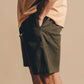 Pantaloncini da arrampicata in cotone Ecodye verde Ivy
