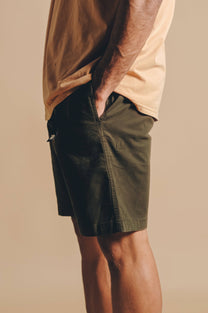 Pantaloncini da arrampicata in cotone Ecodye verde Ivy