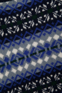 Maglione jacquard girocollo a maniche lunghe