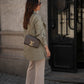 Trench corto in gabardine doppiopetto