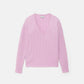 Maglione in maglia strutturata con scollo a V