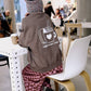 Maglione Palmeral Pigment mezza stagione ecru in cotone biologico