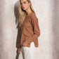 Maglione donna in maglia lurex girocollo