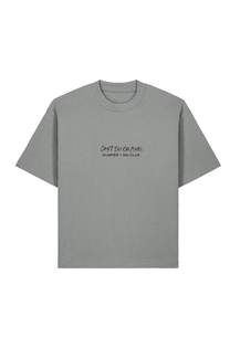T-shirt Misty Gray Mars a maniche corte in cotone organico