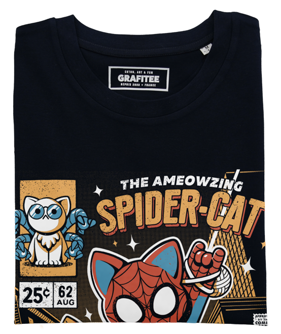 T-shirt Spider Cat divertente