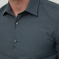 Camicia slim fit grigio antracite da uomo