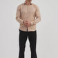 Camicia slim fit in bambù beige