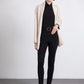 Pantaloni slim a vita alta con cintura e fibbia