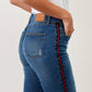 Jeans skinny con dettaglio laterale intrecciato