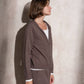 Completo in maglia due pezzi con felpa zip e pantaloni