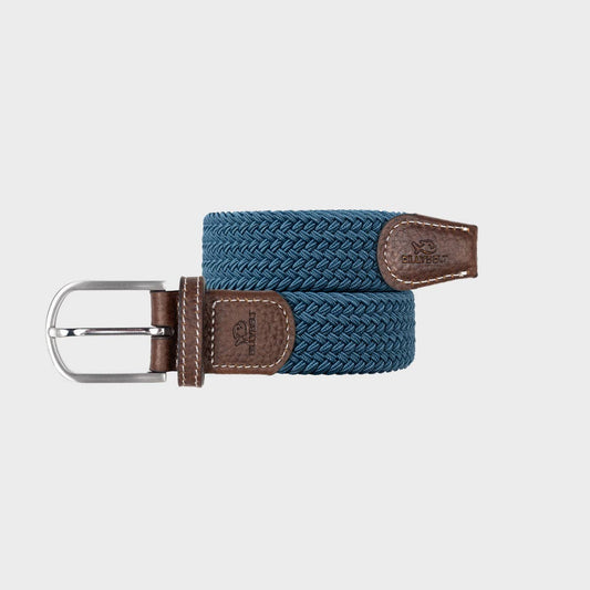 Cintura intrecciata elastica blu
