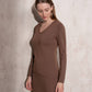 Maglia basic in viscosa con scollo a V
