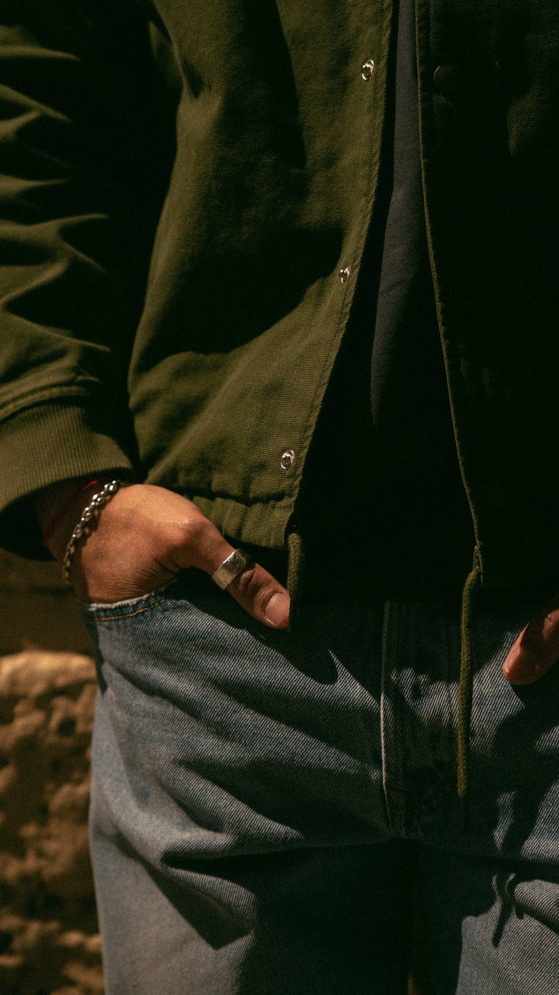 Jeans in denim di cotone biologico