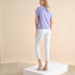 Pantaloni slim bianchi in cotone stretch