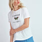 T-shirt L’Amour con Farfalla