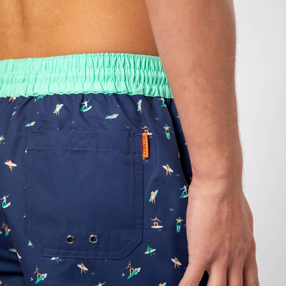 Costume da bagno da uomo Surfer in poliestere riciclato