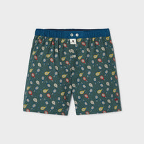 Boxer in cotone biologico con stampa racchette da tennis