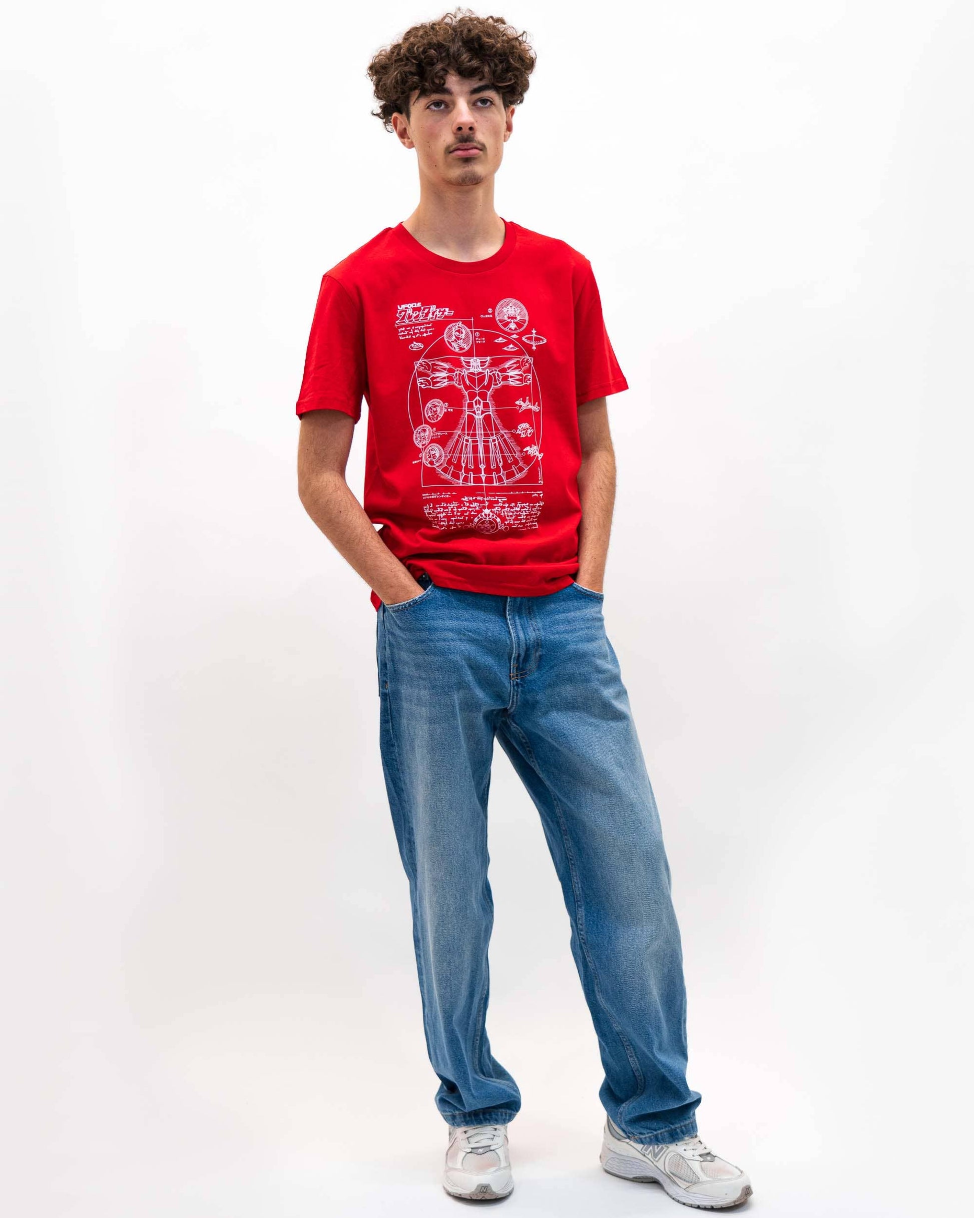 T-shirt grafica Goldorak in cotone biologico