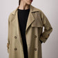Trench Coat Lungo Maxi con Cintura