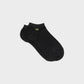 Calzini alla caviglia unisex in cotone pettinato neri