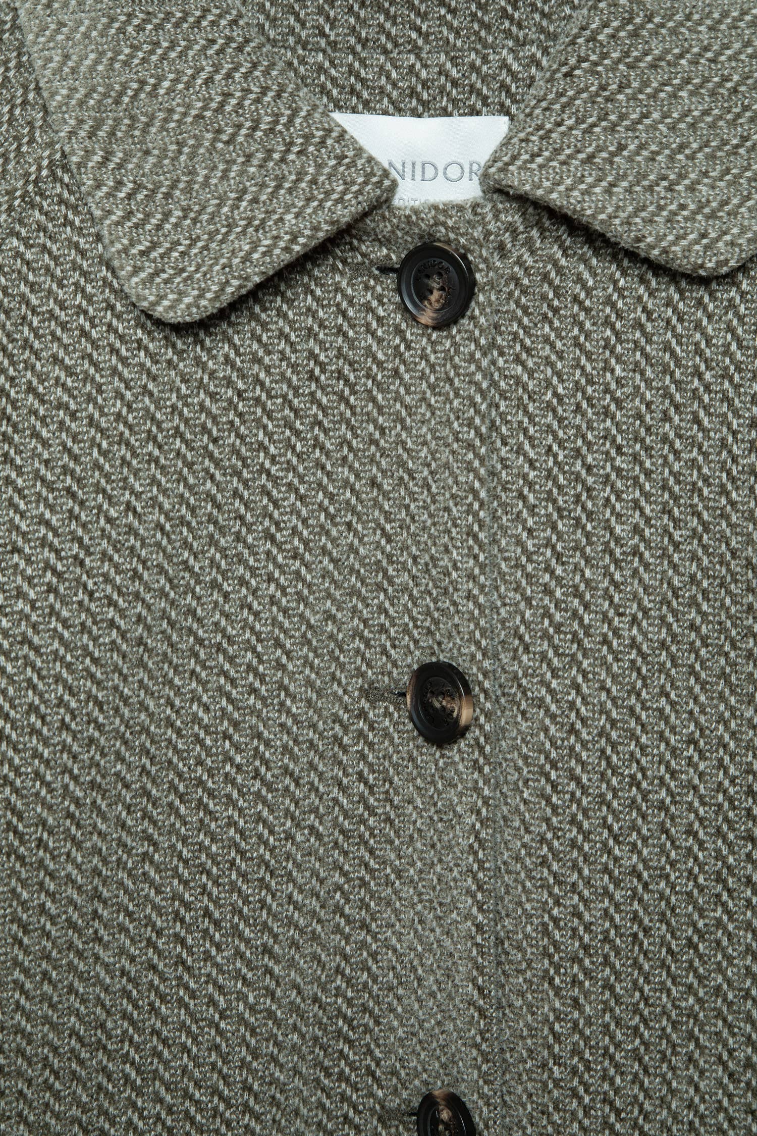 Cappotto lungo fantasia con maniche raglan