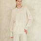 Maglione girocollo classico in misto cashmere