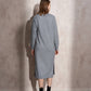 Abito lungo in maglia con lurex
