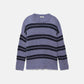 Maglione a righe in maglia