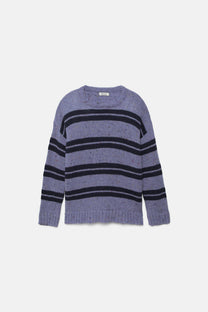 Maglione a righe in maglia