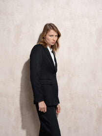 Blazer donna nero sartoriale