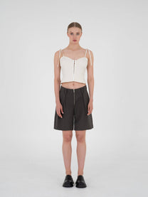Bermuda Paris a vita bassa con zip