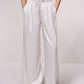 Pantaloni palazzo a righe con coulisse