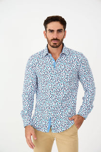 Camicia slim con stampa grafica