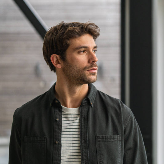 Camicia in denim nera