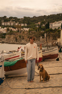 T-shirt a manica lunga in cotone biologico Le Mediterraneé