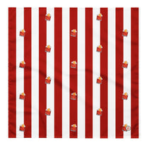 Sciarpa multifunzione Negroni a righe rosse