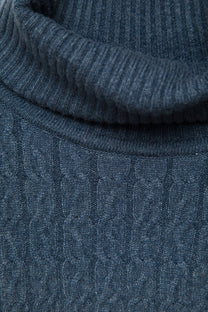 Maglione dolcevita a maglia strutturata