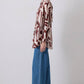 Camicia oversize con stampa astratta