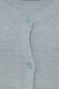 Cardigan in maglia rasata con maniche 3/4