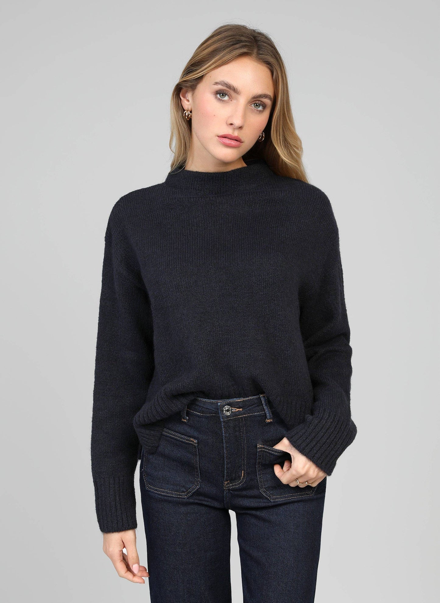Maglione Lorana blu navy da donna