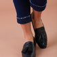 Jeans skinny cropped con strass