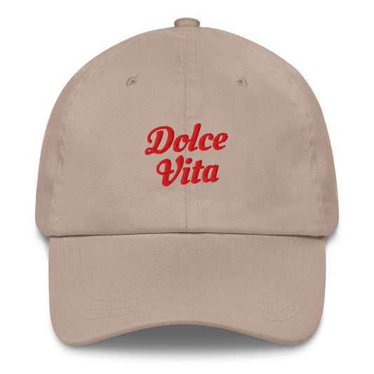 Cappellino da baseball ricamato Dolce Vita