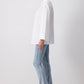 Camicia comoda con manica kimono in misto cotone