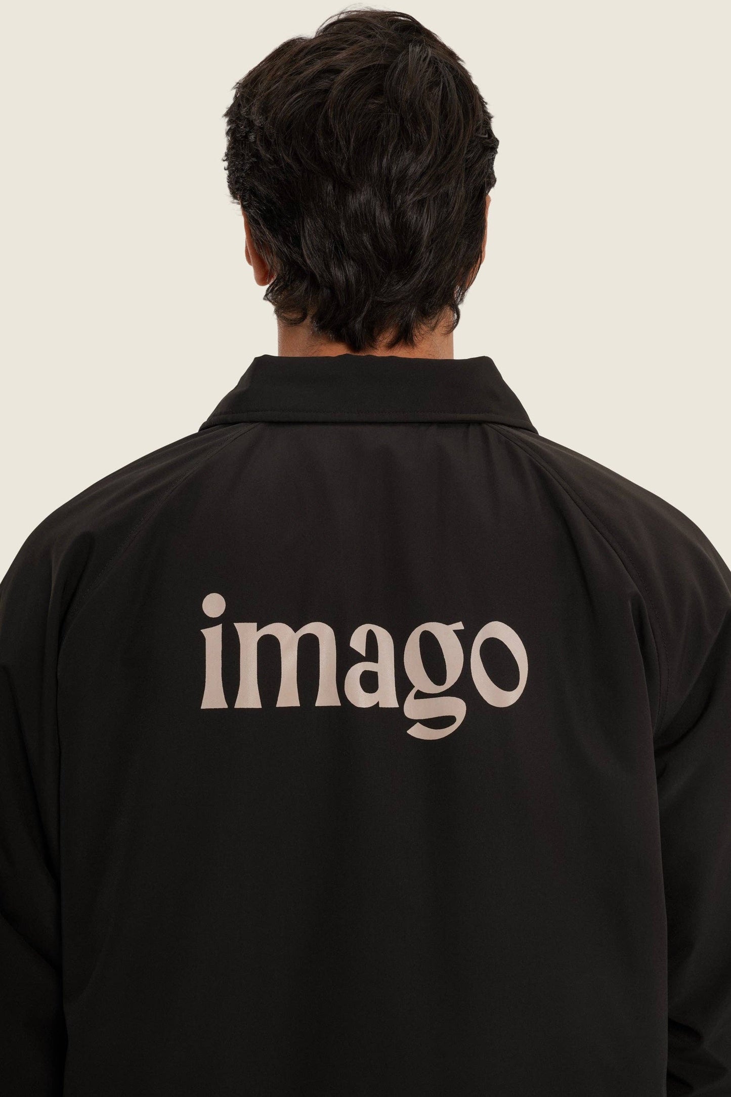 Giacca bomber nera unisex in cotone organico