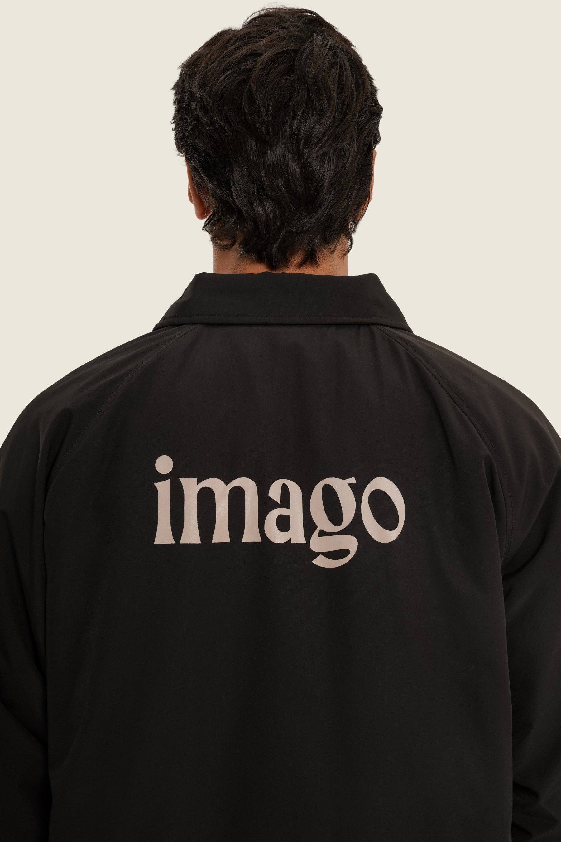Giacca bomber nera unisex in cotone organico