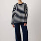 Maglione in maglia a righe oversize
